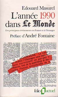 Livrenpoche : L'année 1990 dans le Monde - Edouard Masurel - Livre