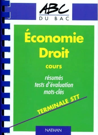 Livrenpoche : Economie-Droit Terminales STT - Inconnu - Livre