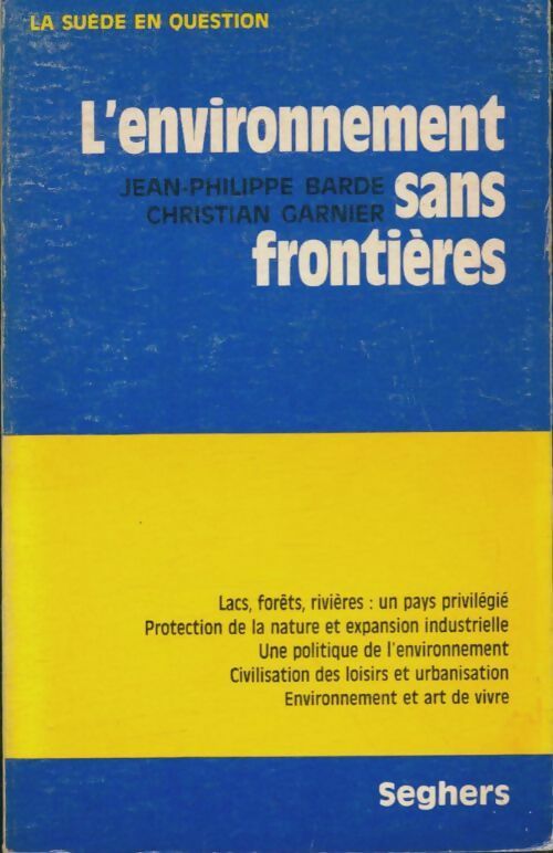 Livrenpoche : L'environnement sans frontières - Christian Garnier - Livre