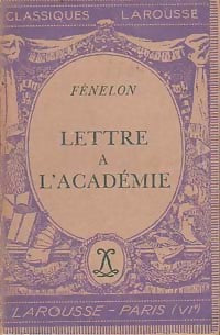 Livrenpoche : Lettre à l'académie - François Fénelon - Livre