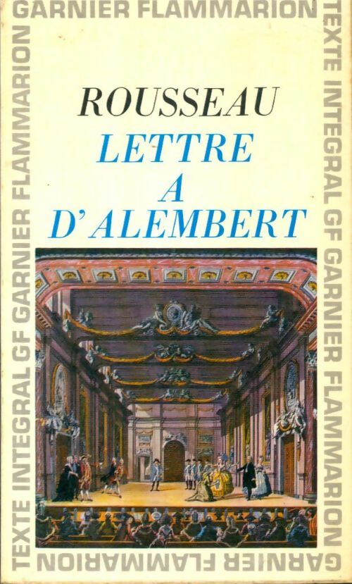 Livrenpoche : Lettre à d'Alembert - Jean-Jacques Rousseau - Livre