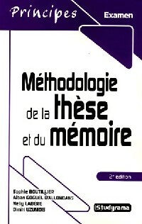 Livrenpoche : Méthodologie de la thèse et du mémoire - Sophie Boutillier, Alban Goguel d'Allondais, Dimitri Uzunidis - Livre