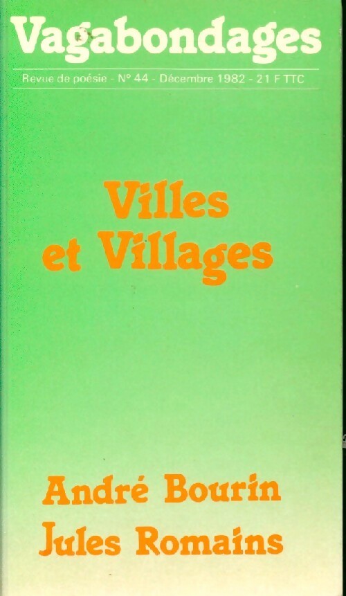 Livrenpoche : Villes et villages - André Bourin - Livre