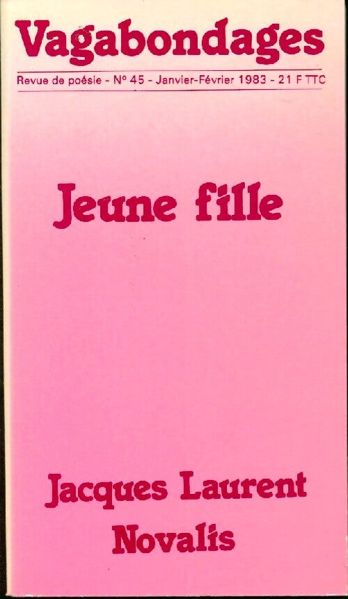 Livrenpoche : Jeune fille - Jacques Laurent, Novalis - Livre
