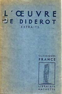 Livrenpoche : L'oeuvre de Diderot (extraits) - Denis Diderot - Livre