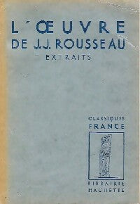 Livrenpoche : L'oeuvre de Rousseau - Jean-Jacques Rousseau - Livre