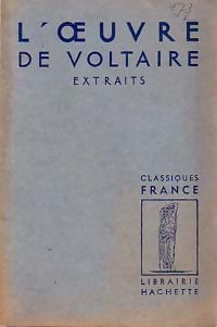 Livrenpoche : L'oeuvre de Voltaire - Voltaire - Livre