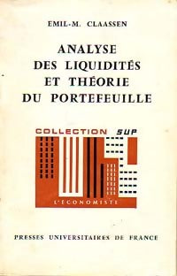 Livrenpoche : Analyse des liquidités et théorie du portefeuille - Emil-M. Claassen - Livre