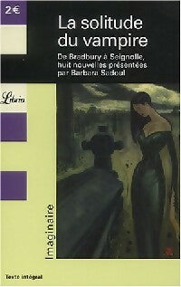 Livrenpoche : La solitude du vampire - Barbara Sadoul - Livre