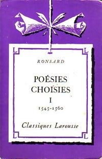 Livrenpoche : Poésies choisies - Pierre De Ronsard - Livre