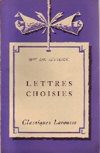 Livrenpoche : Lettres choisies - Madame De Sévigné - Livre