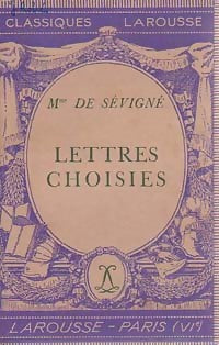 Livrenpoche : Lettres choisies - Madame De Sévigné - Livre