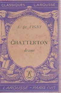 Livrenpoche : Chatterton - Alfred De Vigny - Livre