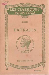 Livrenpoche : Extraits - Tacite - Livre