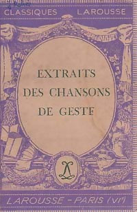 Livrenpoche : Extraits des chansons de geste - Inconnu - Livre