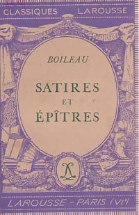 Livrenpoche : Satires et épîtres - Nicolas Boileau - Livre