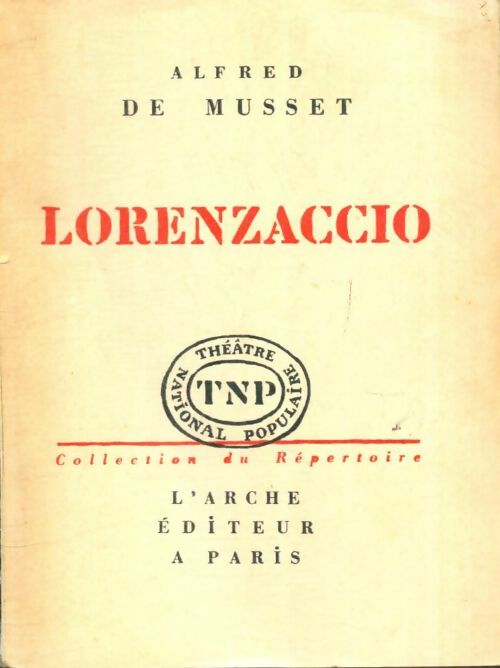 Livrenpoche : Lorenzaccio - Alfred De Musset - Livre