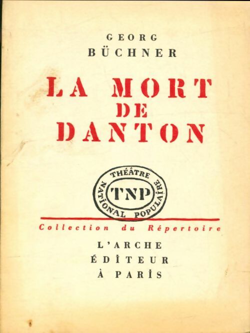 Livrenpoche : La mort de Danton - Georg Büchner - Livre