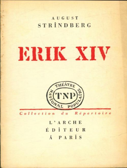 Livrenpoche : Erik XIV - August Strindberg - Livre