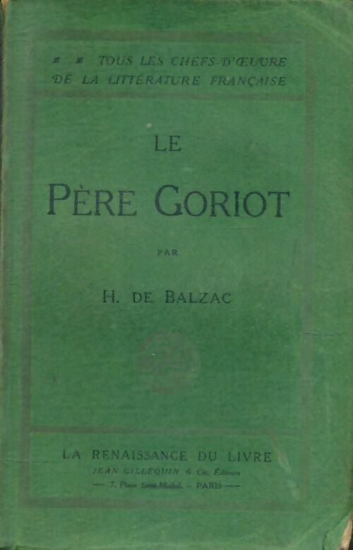 Livrenpoche : Le père Goriot - Honoré De Balzac - Livre