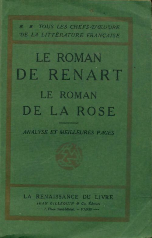 Livrenpoche : Le roman de renart / Le roman de la rose - Inconnu - Livre