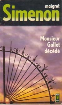Livrenpoche : M. Gallet, décédé - Georges Simenon - Livre