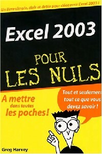 Excel 2003 - Greg Harvey -  Pour les Nuls Poche - Livre