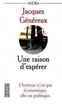 Une raison d'espérer - Jacques Généreux -  Agora - Livre