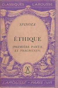 Ethique (première partie et fragments) - Baruch Spinoza - Livre