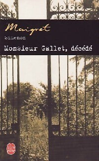 Livrenpoche : M. Gallet, décédé - Georges Simenon - Livre