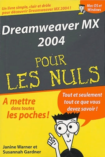 Livrenpoche : Dreamweaver MX 2004 - Janine Warner, Susannah Gardner - Livre