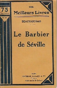 Livrenpoche : Le barbier de Séville - Beaumarchais - Livre