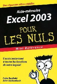 Excel 2003 - Colin Banfield ; John Walkenbach -  Pour les Nuls Mini-Poche - Livre