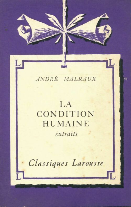 Livrenpoche : La condition humaine d'André Malraux - Robert Bréchon - Livre