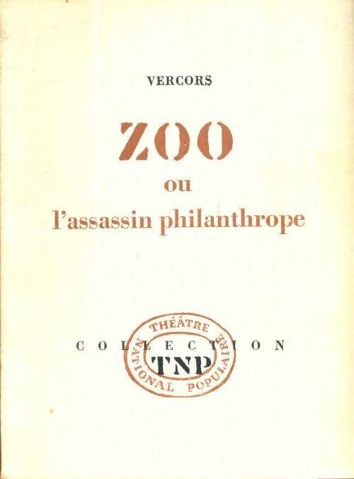 Livrenpoche : Zoo ou l'assassin philanthrope - Vercors - Livre