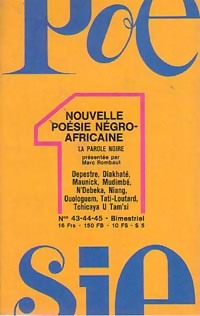 Livrenpoche : Nouvelle poésie négro-africaine - Collectif - Livre