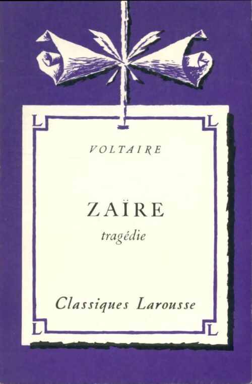 Livrenpoche : Zaïre - Voltaire - Livre