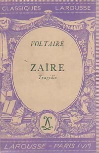 Zaïre - Voltaire -  Classiques Larousse - Livre