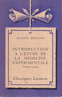 Livrenpoche : Introduction à l'étude de la médecine expérimentale Tome I - Claude Bernard - Livre