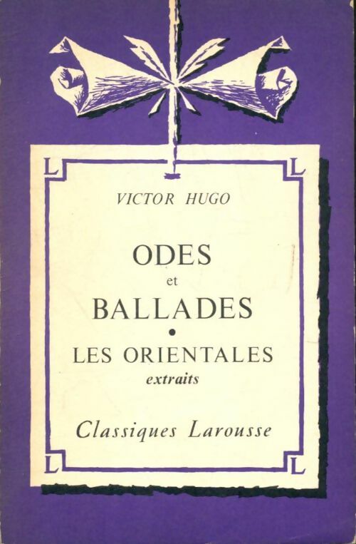 Livrenpoche : Odes et ballades / Les orientales - Victor Hugo - Livre