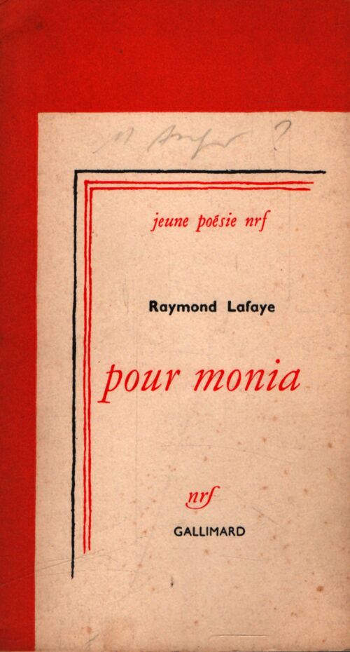 Pour Monia - Raymond Lafaye - Livre