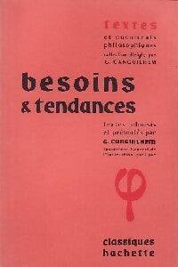 Livrenpoche : Besoins et tendances - Georges Canguilhem - Livre