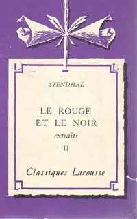 Livrenpoche : Le rouge et le noir Tome II (extraits) - Stendhal - Livre