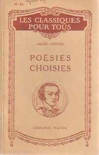 Livrenpoche : Poésies choisies - André Chénier - Livre