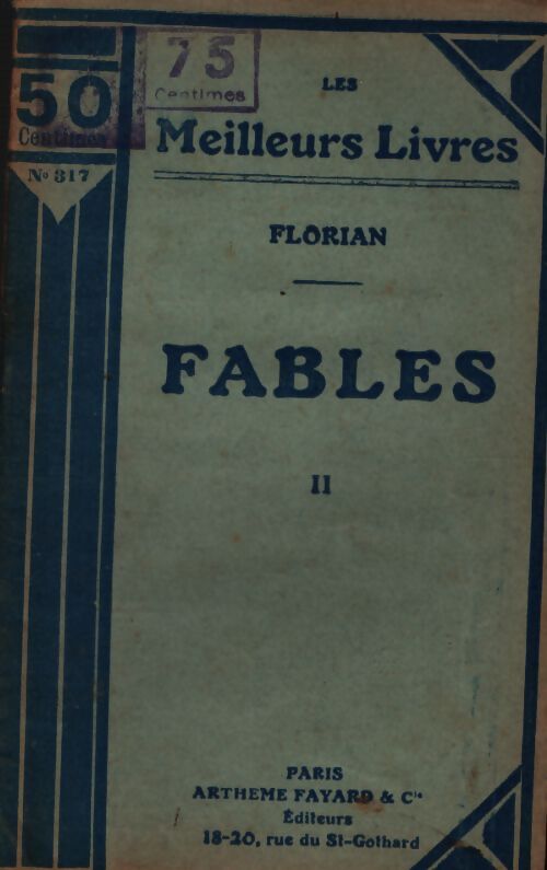 Fables Tome II - Florian - Livre