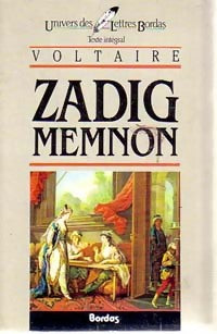 Zadig / Memnon - Voltaire -  Univers des Lettres - Livre