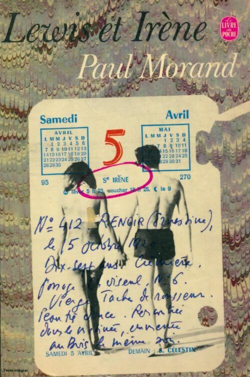 Lewis et Irène - Paul Morand -  Le Livre de Poche - Livre