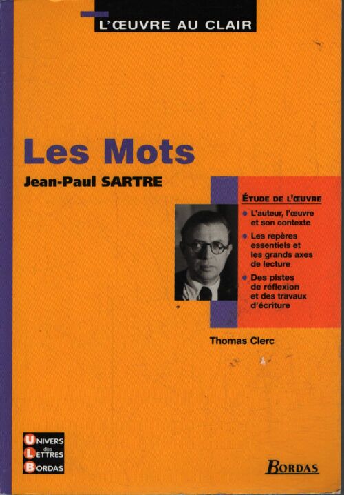 Les mots, Jean-Paul Sartre - Thomas Clerc - Livre