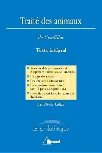 Traité des animaux - Etienne Bonnot De Condillac - Livre