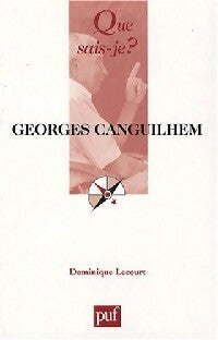 Livrenpoche : Canguilhem - Dominique Lecourt - Livre